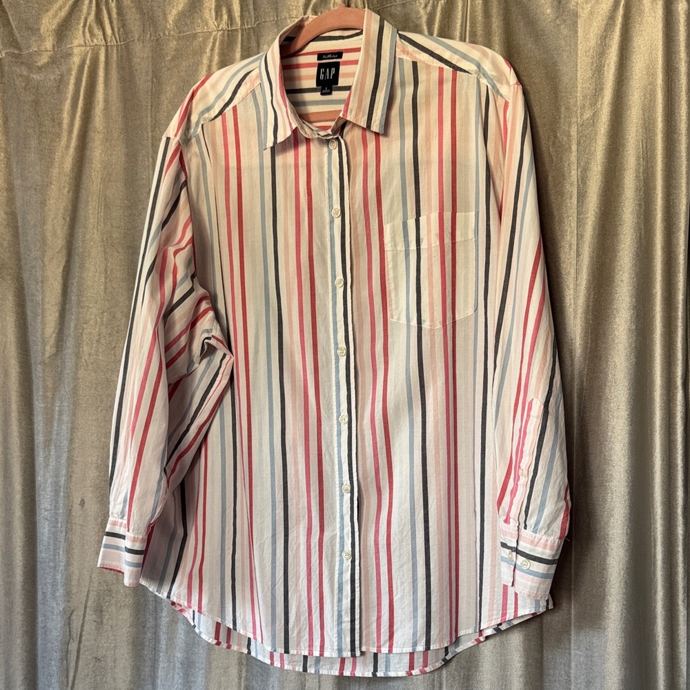 GAP Multicolor Striped Button-Down Shirt